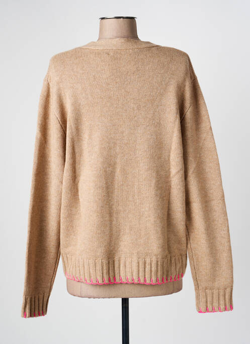 Vestă cu mâneci lungi maro MAJESTIC FILATURES femeie