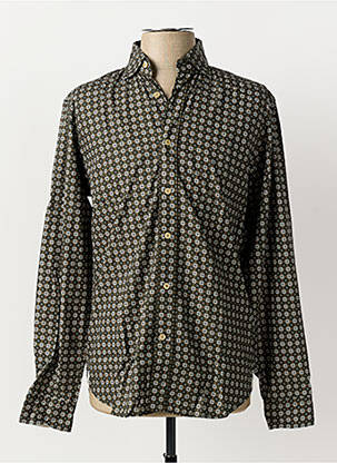 Cămașă cu mâneci lungi verde FIL NOIR bărbat