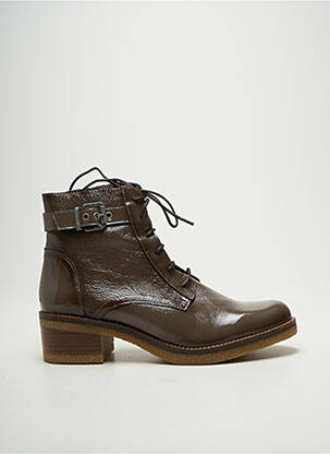Botine/ghete toc mic toc de 4 la 6 cm maro DORKING femeie