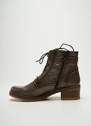 Botine/ghete toc mic toc de 4 la 6 cm maro DORKING femeie