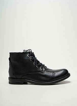 Botine/ghete material neted toc plat până la 3 cm negru COCO ET ABRICOT femeie