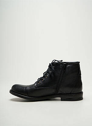 Botine/ghete material neted toc plat până la 3 cm negru COCO ET ABRICOT femeie
