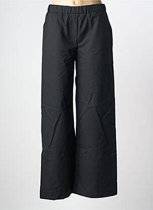 Pantalon larg țesătură poplin mărime normală negru TINSELS femeie