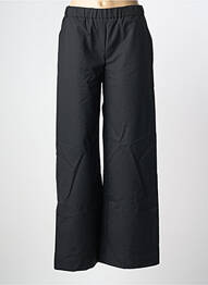 Pantalon larg țesătură poplin mărime normală negru TINSELS femeie