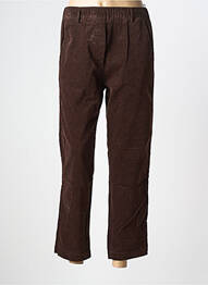 Pantalon 7/8 talie înaltă talie înaltă maro HOD femme