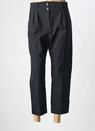Pantalon 7/8 talie înaltă talie înaltă negru TINSELS femeie