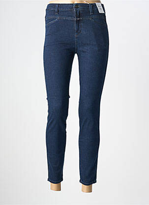 Blugi skinny țesătură brută talie înaltă albastru CLOSED femeie