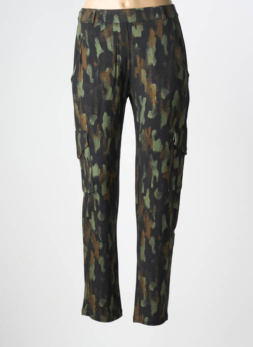 Pantalon cargo verde MAJESTIC FILATURES femeie