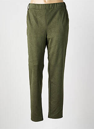Pantalon slim verde LOURDES CASTILLO femeie