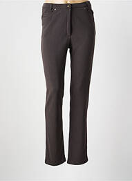 Pantalon slim talie elastică mărime normală gri IMPULSION femeie