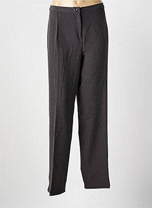 Pantalon drept talie cu cleme mărime normală gri ARONA femeie
