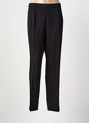 Pantalon slim talie elastică mărime normală negru ARONA femeie