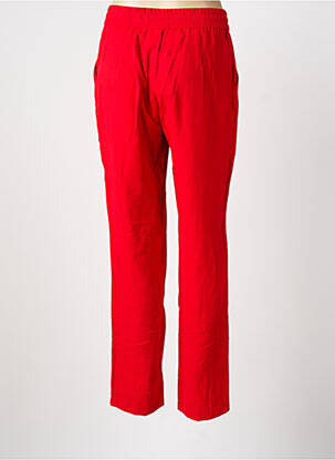 Pantalon slim talie elastică mărime normală roșu MERI & ESCA femeie