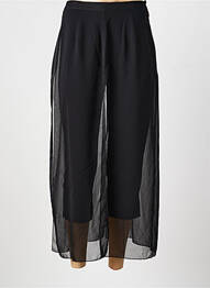 Pantalon 7/8 talie înaltă talie înaltă negru IMPULSION femme