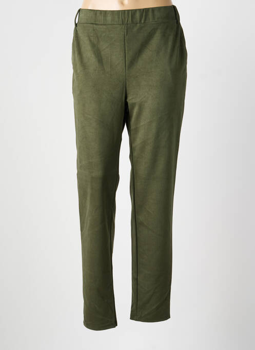 Pantalon slim verde LOURDES CASTILLO femeie