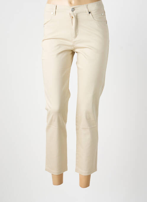 Pantalon 7/8 bej MARBLE femeie