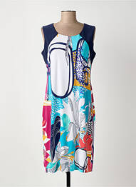 Rochie midi imprimeu floral fără mâneci albastru ARONA femeie