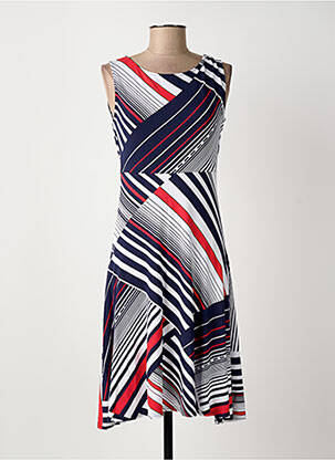 Rochie midi fără mâneci fără mâneci albastru MARBLE femme