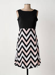 Rochie midi fără mâneci fără mâneci negru MARBLE femme