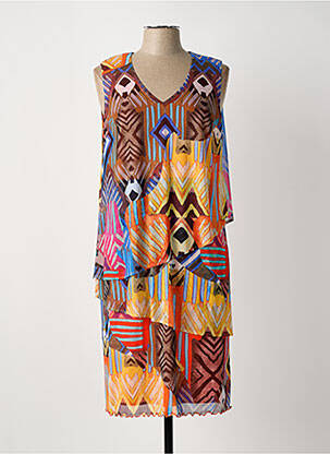 Rochie midi portocaliu ARONA femeie