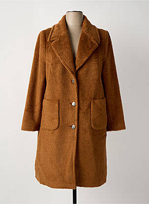 Palton lung maro ARONA femeie