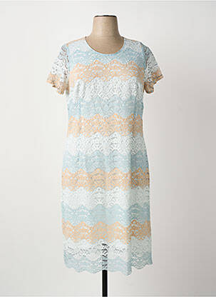 Rochie midi mâneci scurte mâneci scurte albastru GREGORY PAT femeie