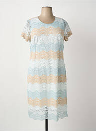 Rochie midi mâneci scurte mâneci scurte albastru GREGORY PAT femme