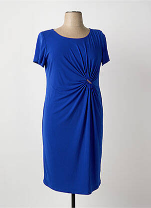 Rochie midi mâneci scurte mâneci scurte albastru ARONA femeie