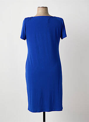 Rochie midi mâneci scurte mâneci scurte albastru ARONA femeie