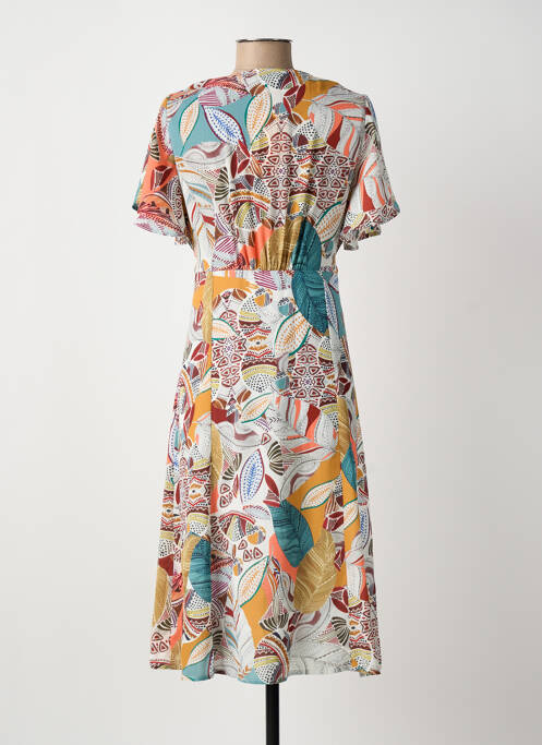 Rochie midi galben ARONA femeie