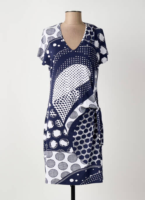 Rochie midi albastru MARBLE femeie