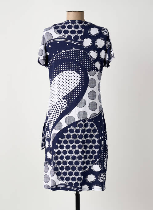 Rochie midi albastru MARBLE femeie