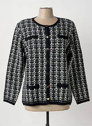 Vestă cu mâneci lungi negru MCM femeie