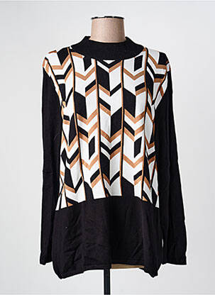 Pulover croială cambrată mâneci lungi negru MARBLE femme