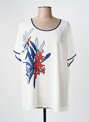 Top alb IMPULSION femeie