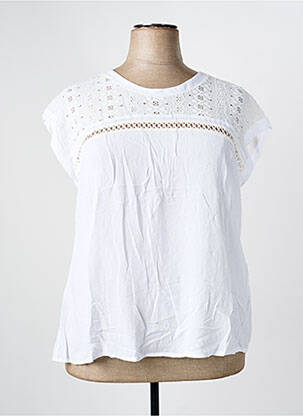 Top alb LOURDES CASTILLO femeie