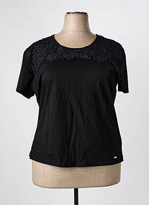 Tricou elasticitate mâneci scurte negru MCM femeie