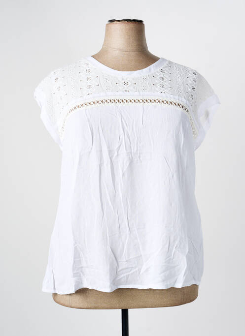 Top alb LOURDES CASTILLO femeie