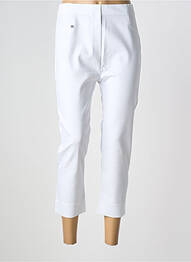 Jegging țesătură jersey talie înaltă alb MARBLE femme