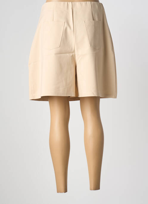 Fustă scurtă bej MARBLE femeie