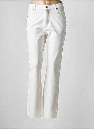 Pantalon slim buzunare alb MARBLE femeie
