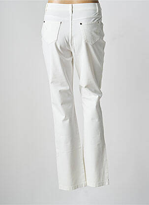 Pantalon slim buzunare alb MARBLE femeie