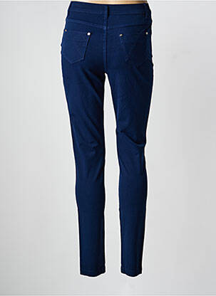Pantalon slim buzunare albastru MARBLE femeie