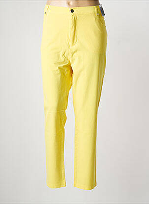 Pantalon slim buzunare galben MARBLE femeie
