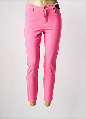 Pantalon slim buzunare roz MARBLE femeie