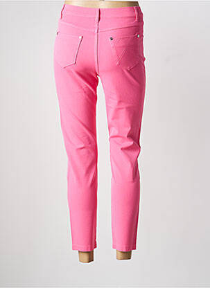 Pantalon slim buzunare roz MARBLE femeie