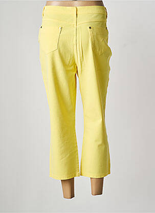 Pantalon 7/8 buzunare galben MARBLE femeie