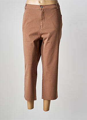 Pantalon 7/8 buzunare maro MARBLE femeie