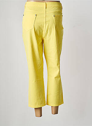Pantalon trei sferturi buzunare galben MARBLE femeie