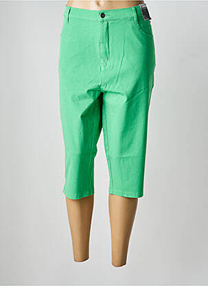 Pantalon trei sferturi verde MARBLE femeie